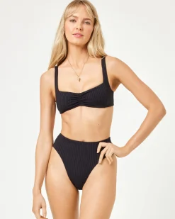Clearance Effie Bikini Top - Black Bralette|Bikini Tops