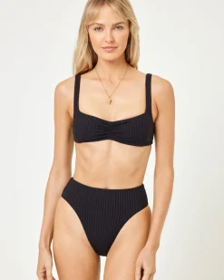 Clearance Effie Bikini Top - Black Bralette|Bikini Tops
