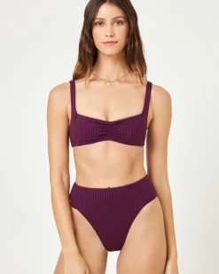 Online Effie Bikini Top - Merlot Bralette|Bikini Tops