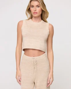 Discount En Route Top - Heather Oatmeal Sets|Loungewear