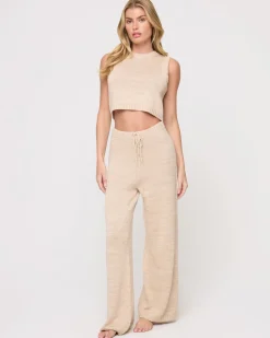 Discount En Route Top - Heather Oatmeal Sets|Loungewear