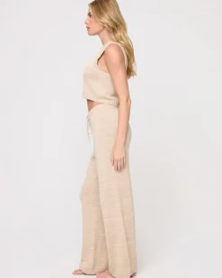 Discount En Route Top - Heather Oatmeal Sets|Loungewear
