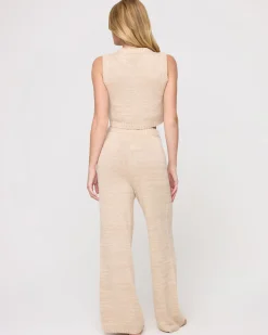 Discount En Route Top - Heather Oatmeal Sets|Loungewear