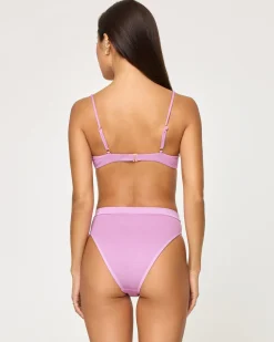 Online Frenchi Bikini Bottom - Mauve High Waist|Bitsy