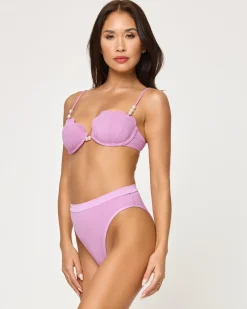 Online Frenchi Bikini Bottom - Mauve High Waist|Bitsy