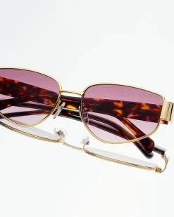 Fashion Freyrs Delilah Sunglasses - Gold Sunglasses