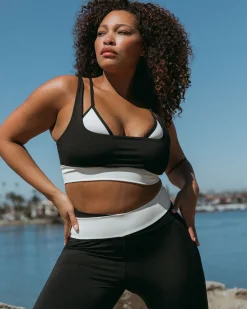 Clearance Full Force Bra - Black-Cream Tops & Bras