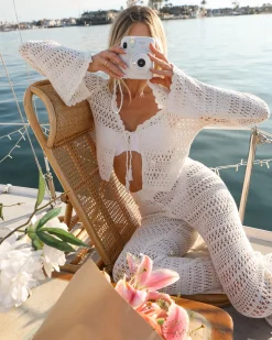 Discount Golden Hour Pant - Cream Cover-ups