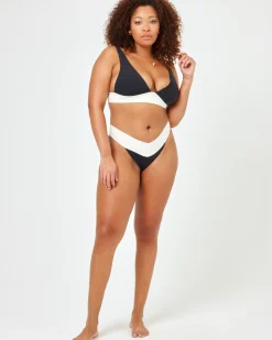 Online Harley Bikini Top - Black-Cream Bralette|Bikini Tops
