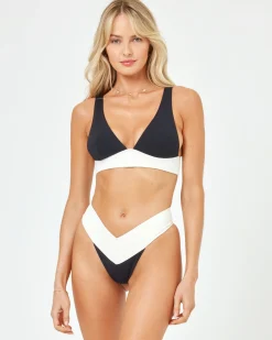 Online Harley Bikini Top - Black-Cream Bralette|Bikini Tops