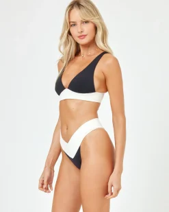 Online Harley Bikini Top - Black-Cream Bralette|Bikini Tops
