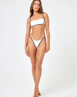 Outlet Hazel Bikini Top - Cream-Black Bralette|Bikini Tops