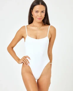 Clearance Holly One Piece Swimsuit - White Classic|One Pieces