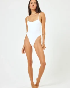 Clearance Holly One Piece Swimsuit - White Classic|One Pieces
