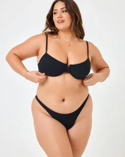Discount Hunter Bikini Top - Black Underwire|Bralette