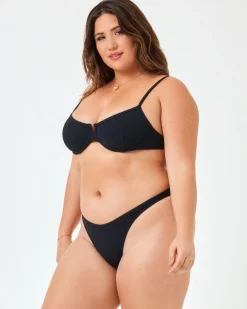 Discount Hunter Bikini Top - Black Underwire|Bralette