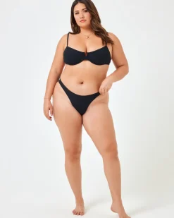 Discount Hunter Bikini Top - Black Underwire|Bralette