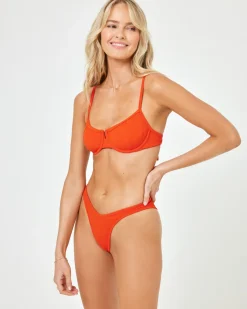 Discount Hunter Bikini Top - Pimento Underwire|Bikini Tops