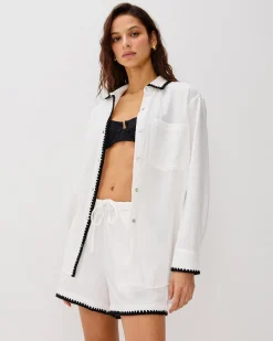 Hot Idania Shirt - White Sets|Tops