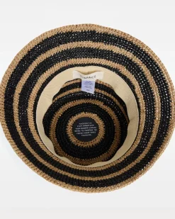 Hot Isadora Bucket Hat - Natural-Black Hats