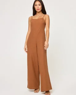 Clearance Jaida Jumpsuit - Brown Sugar Rompers & Jumpers