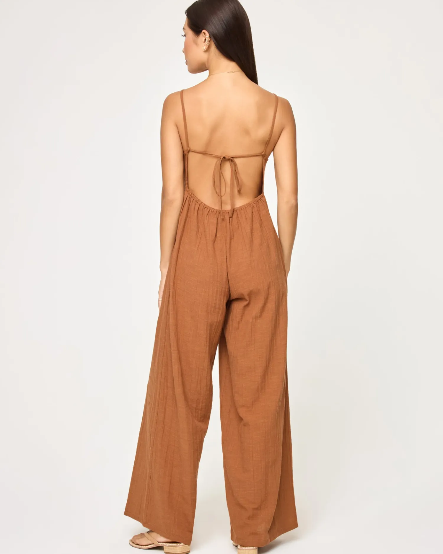 Clearance Jaida Jumpsuit - Brown Sugar Rompers & Jumpers