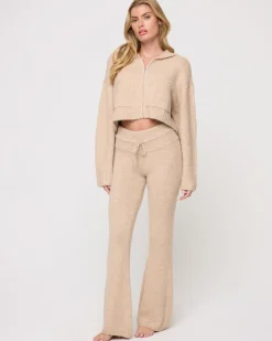 New Jet Set Hoodie - Heather Oatmeal Sets|Loungewear