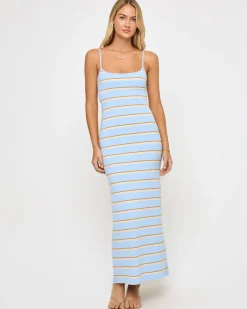 Discount Jordana Dress - Yacht Club Stripe Dresses