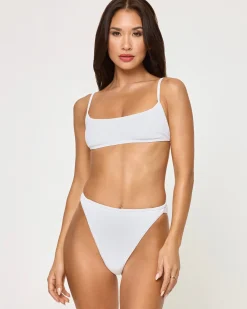 Sale Kourt Bikini Bottom - White High Waist|Classic