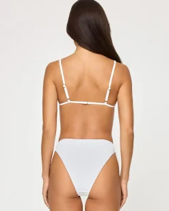 Online Kourt Bikini Top - White Bralette|Bikini Tops