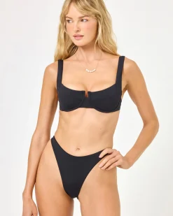 Best Leilani Bikini Bottom - Black Bitsy|Bikini Bottoms