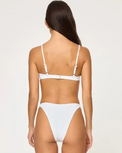 Fashion Leilani Bikini Bottom - Eyelet White Bitsy|Bikini Bottoms