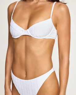 Fashion Leilani Bikini Bottom - Eyelet White Bitsy|Bikini Bottoms