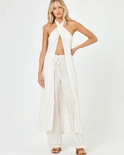 New Lily Pant - Cream Cover-ups|Bottoms