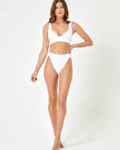 Online Lola Bikini Bottom - White Bitsy|Bikini Bottoms