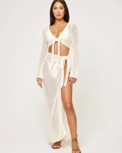 Sale Los Cabos Top - Cream Sets|Cover-ups