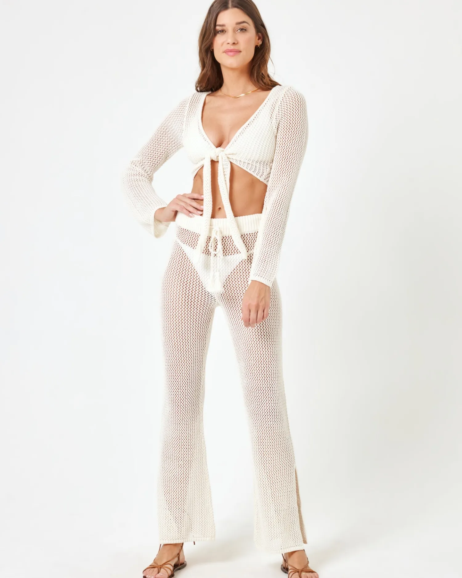 Sale Los Cabos Top - Cream Sets|Cover-ups