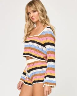 Online Lost Tides Short - Maldives Stripe Sets|Cover-ups