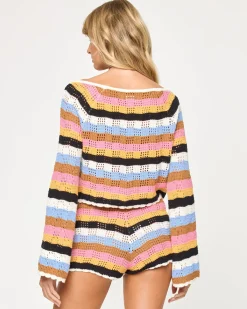 Online Lost Tides Short - Maldives Stripe Sets|Cover-ups