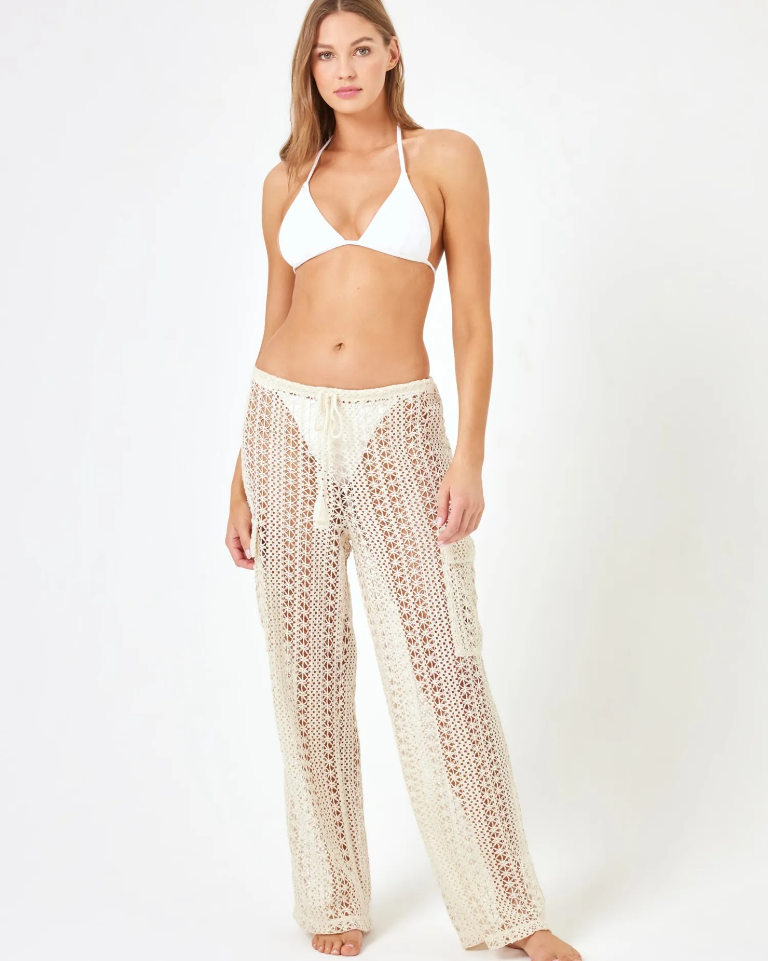 Outlet X Anthropologie Sundown Cargo Pant - Natural Cover-ups