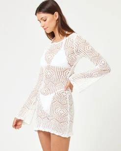 New x JVS Arrow Cover-Up Dress - Off White Cover-ups