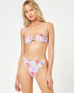 Outlet x JVS Printed Kerri Bikini Top - Between Blooms Underwire|Bikini Tops
