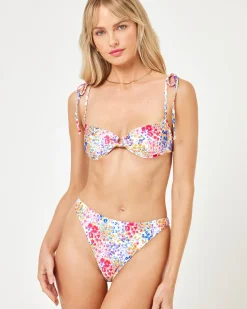 Outlet x JVS Printed Kerri Bikini Top - Between Blooms Underwire|Bikini Tops