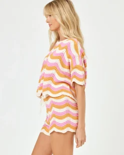 Hot Make Waves Knit Short - Catching Sun Sets|Loungewear