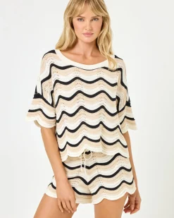 Fashion Make Waves Sweater - Costa Nova Waves Sets|Loungewear