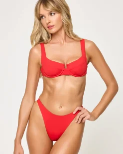 Clearance Mako Bikini Top - Flame Underwire|Bikini Tops