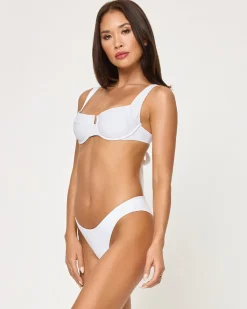Fashion Mako Bikini Top - White Underwire|Bikini Tops