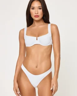 Fashion Mako Bikini Top - White Underwire|Bikini Tops