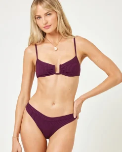 Outlet Mercer Bikini Bottom - Merlot Classic|Bikini Bottoms