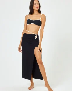 Best Monae Skirt - Black-Cream Cover-ups|Bottoms